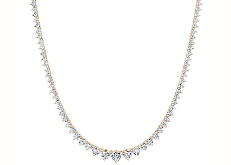 13Ct 14K Gold Graduated Necklace