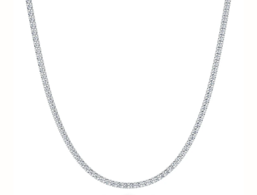 9.00Ct 14K Gold Diamond Tennis Necklace