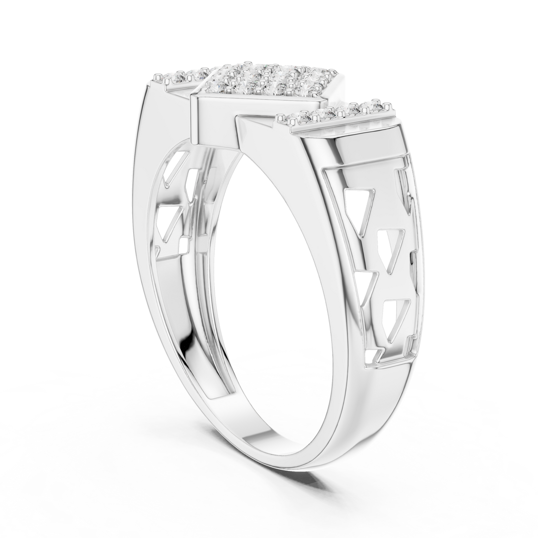 LR-01 (44) - Fashion Unknown Ring - White Gold