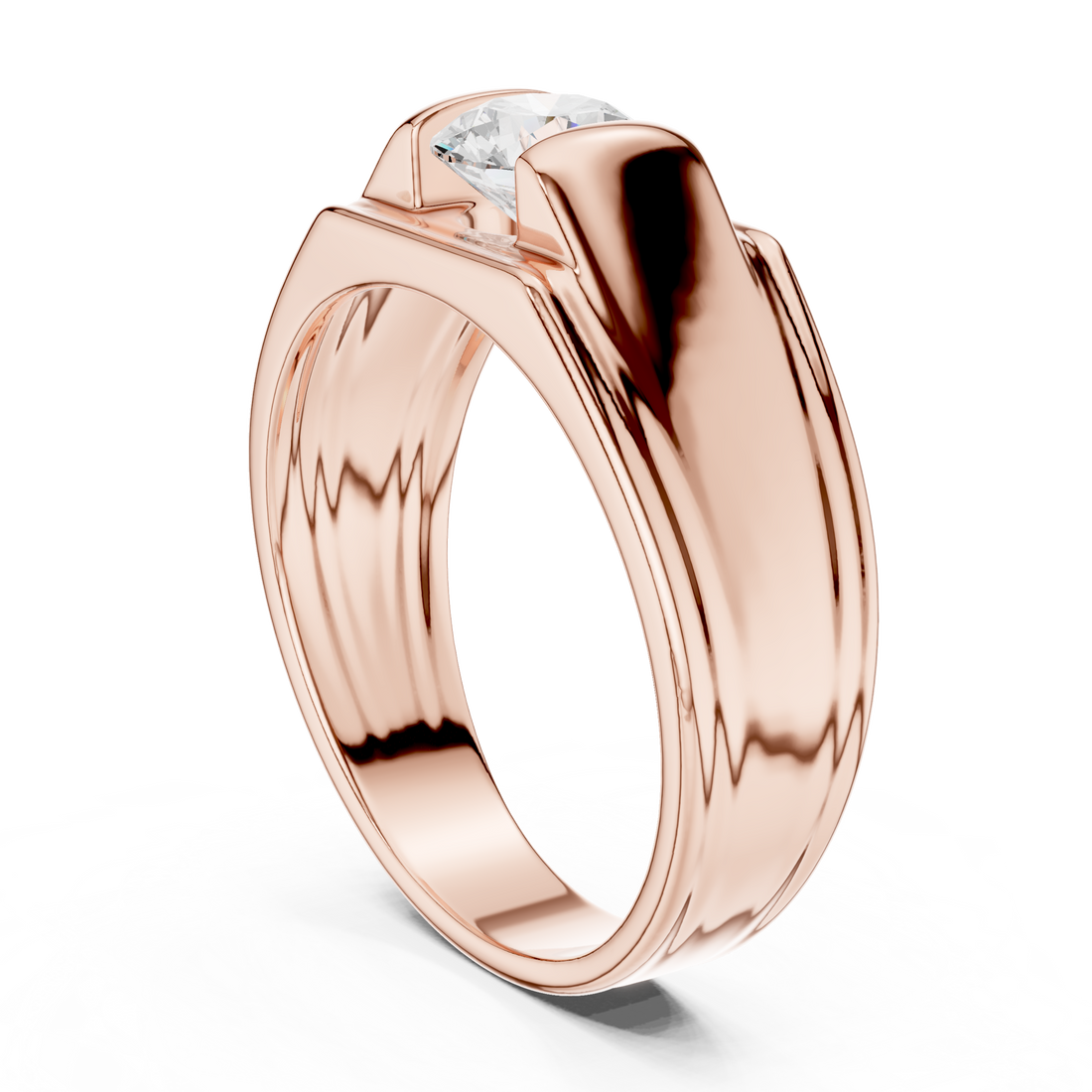 Fashion Ring - Round | GGR-0026 - White Gold