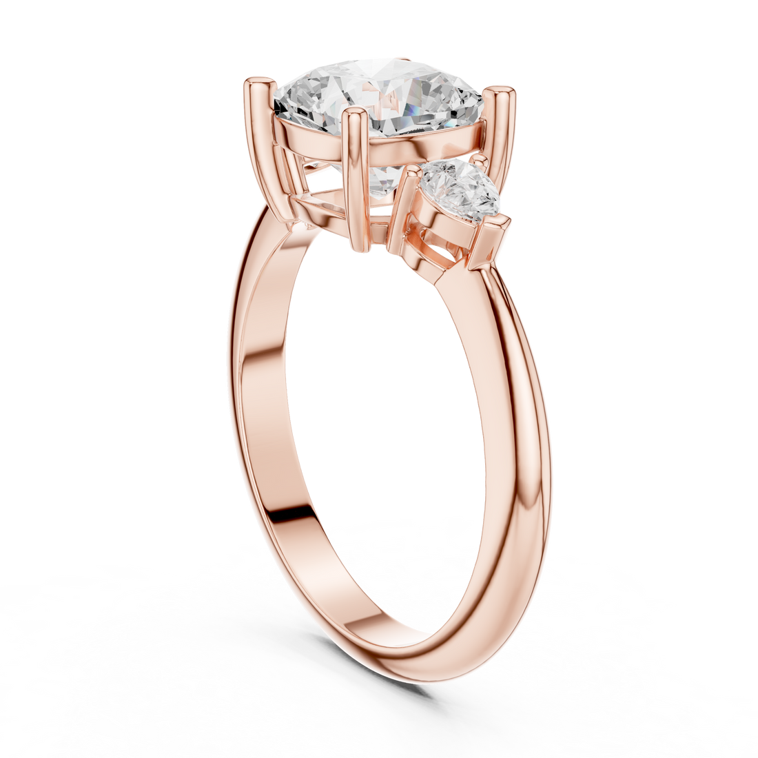 Three Stone Ring - Cushion | 66 CUS - White Gold