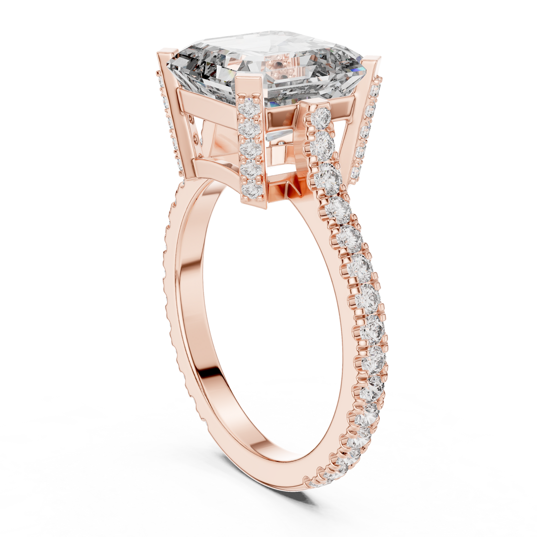 DDLR-194 - Solitaire Emerald Ring - White Gold