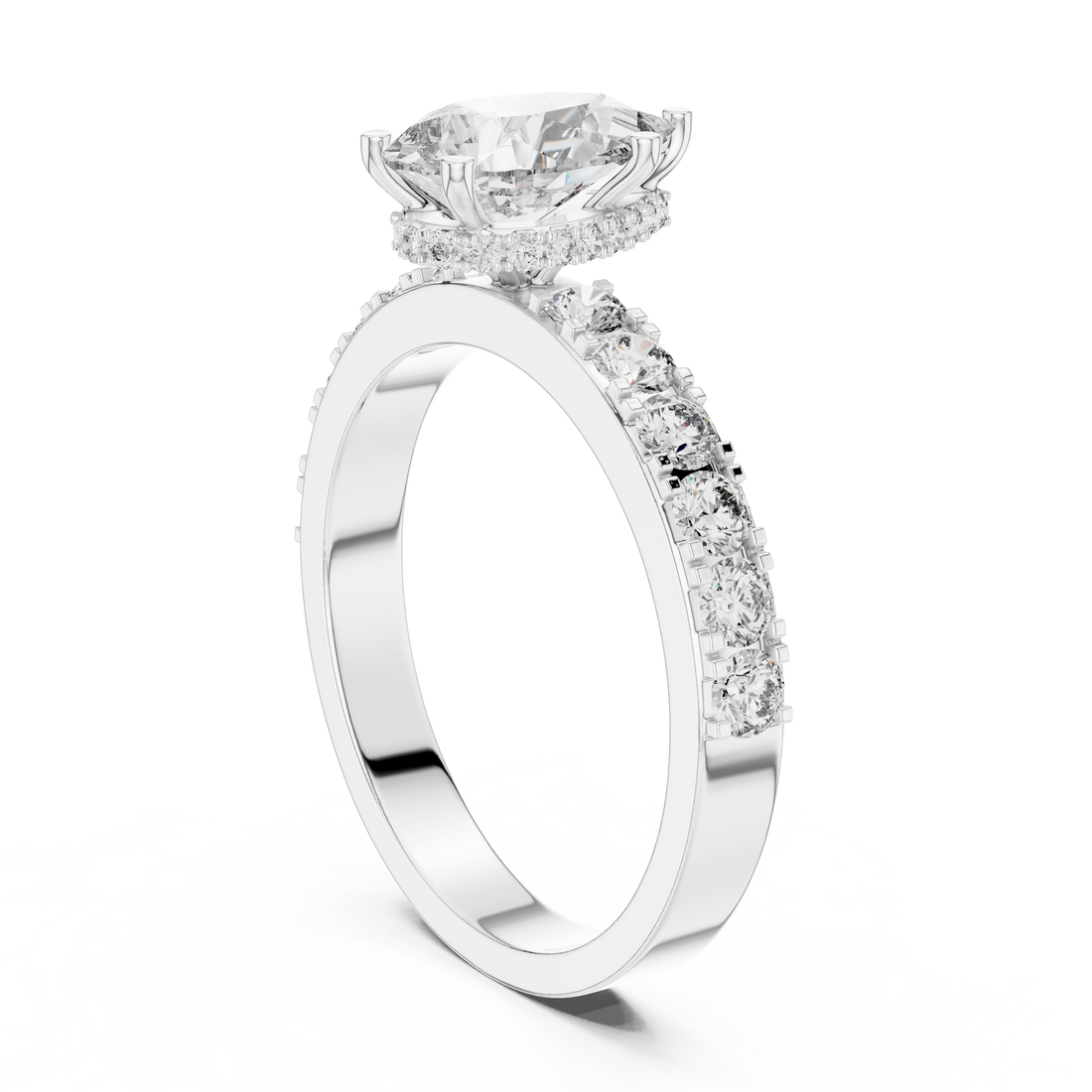 Solitaire Ring - Mixed | LR-0173 - White Gold