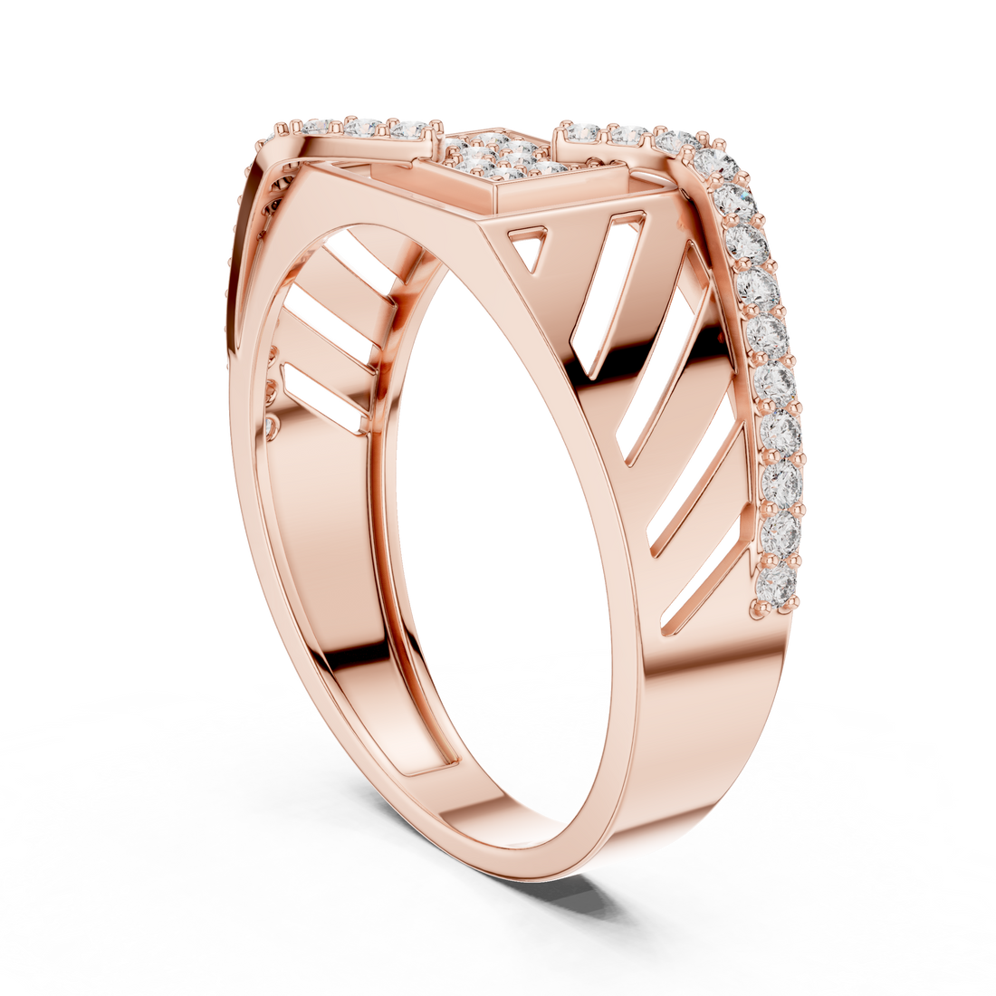 LR-01 (25) - Fashion Unknown Ring - White Gold