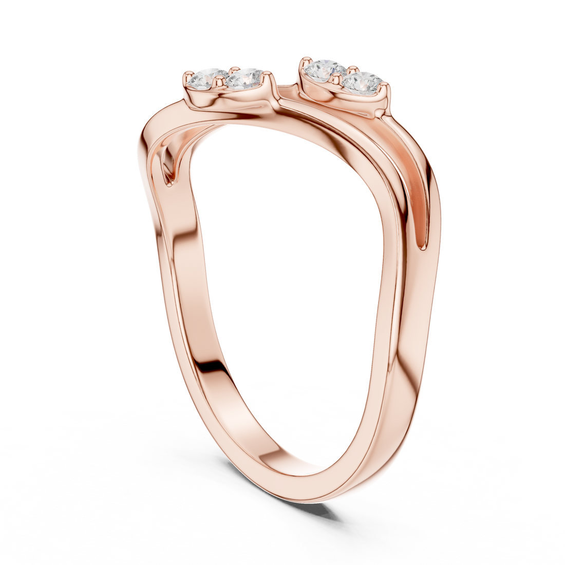 SBWR(4) - Fashion Round Ring - White Gold