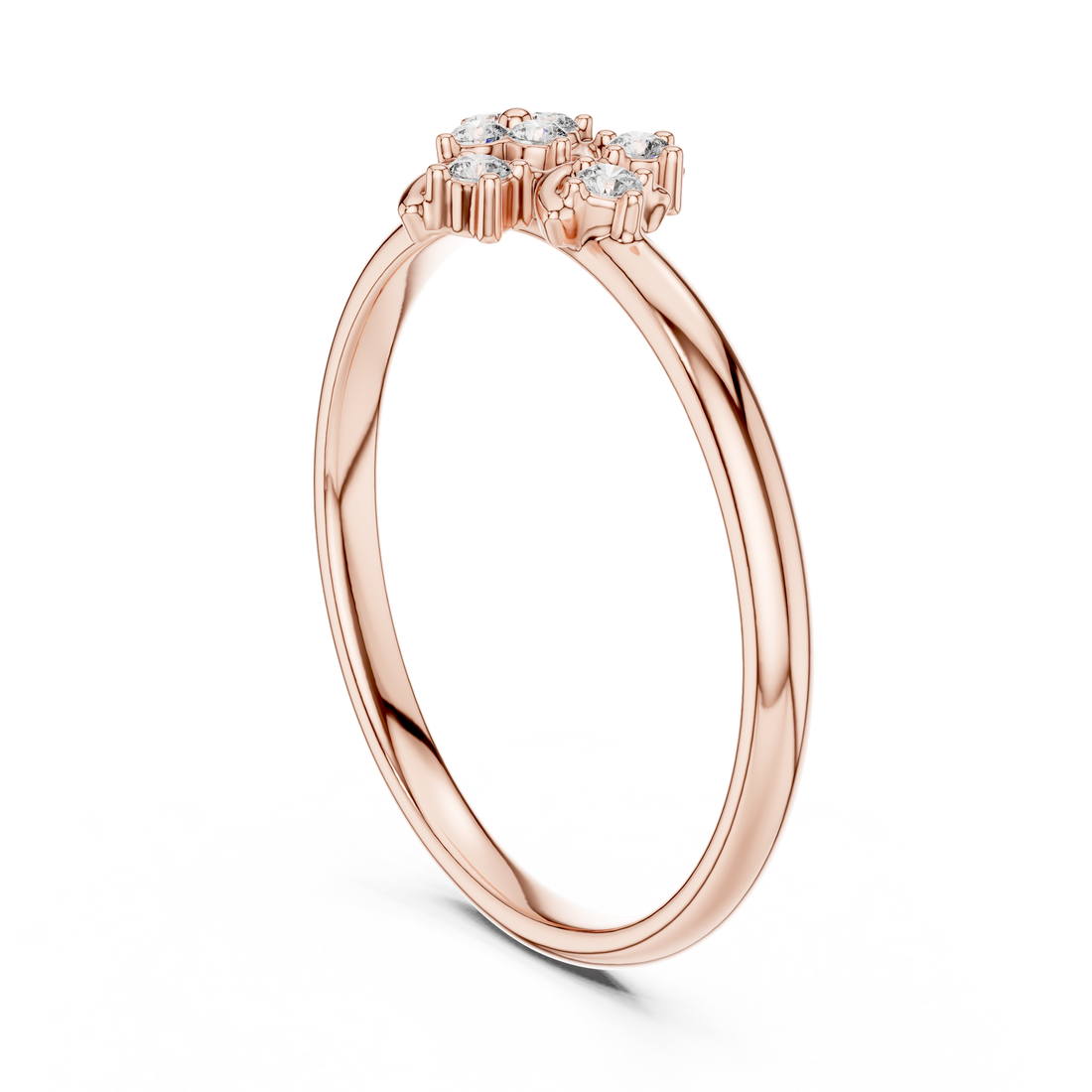 1 (426) - Fashion Round Ring - White Gold