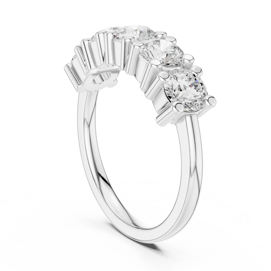 DDLR-617 - Eternity Round Ring - White Gold