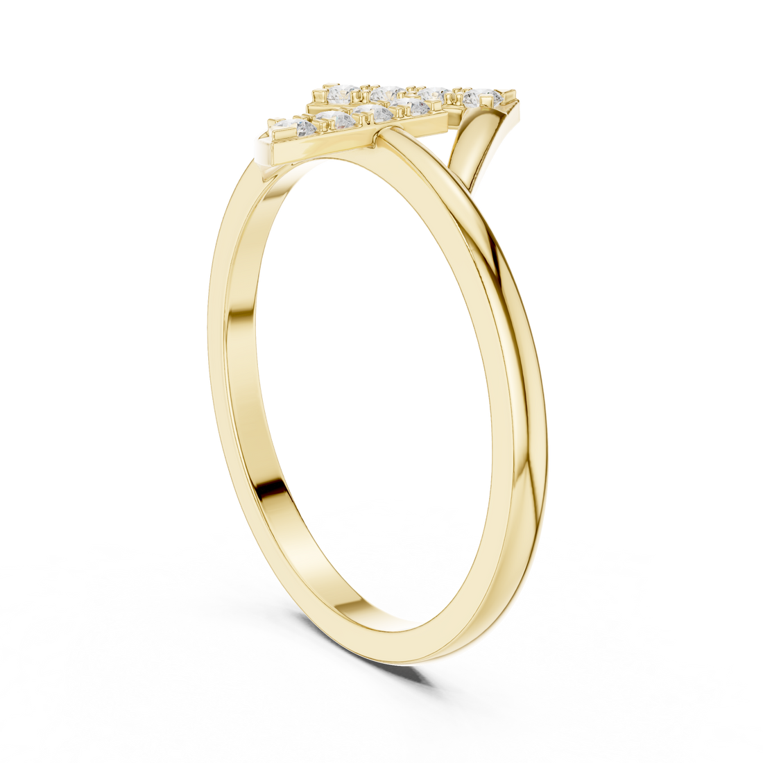 HLR-230 - Fashion Round Ring - White Gold