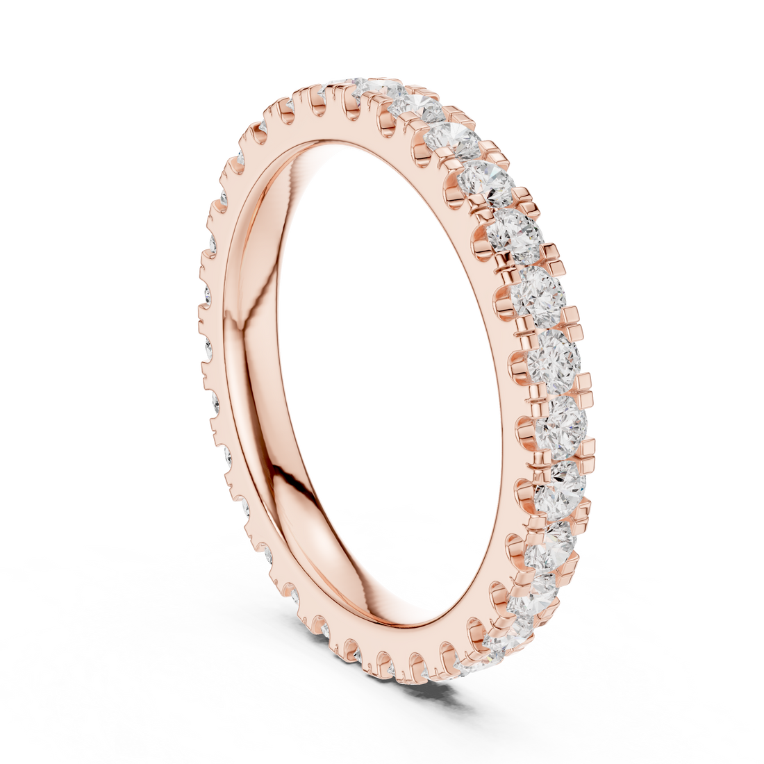 DDLR-605 - Eternity Round Ring - White Gold