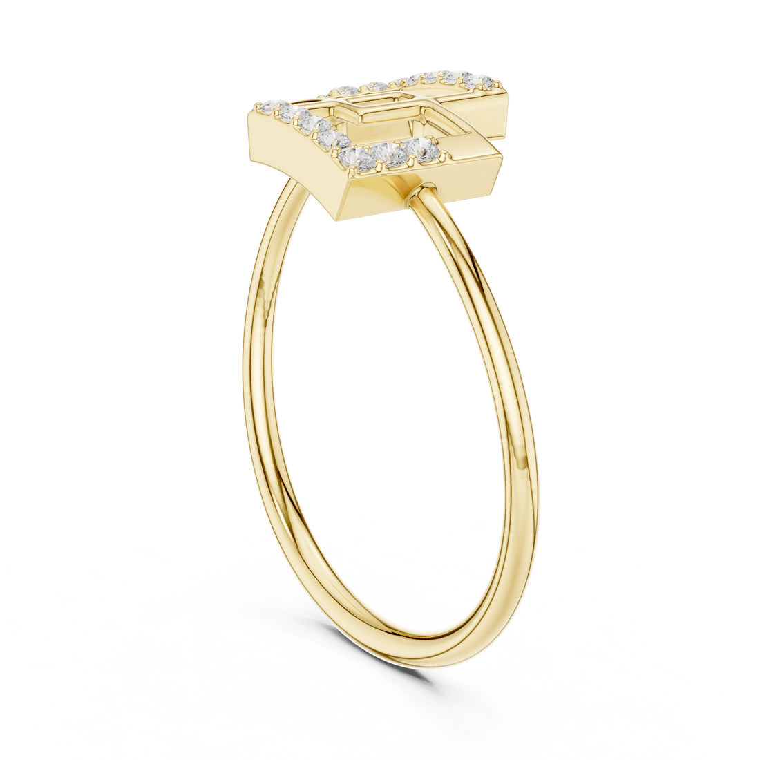 1 (111) - Fashion None Ring - White Gold