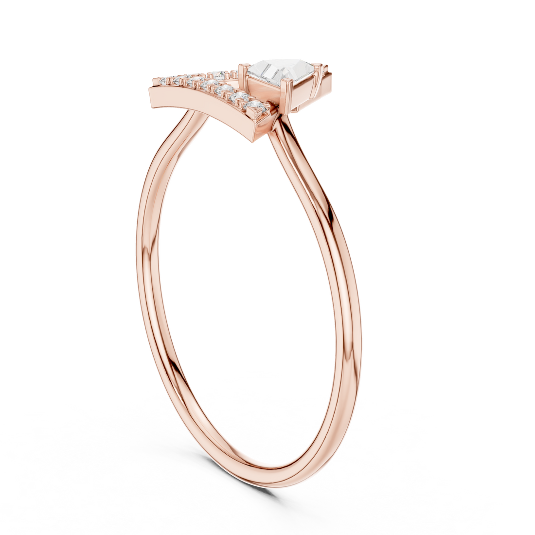 HLR-194 - Fashion Marquise Ring - White Gold