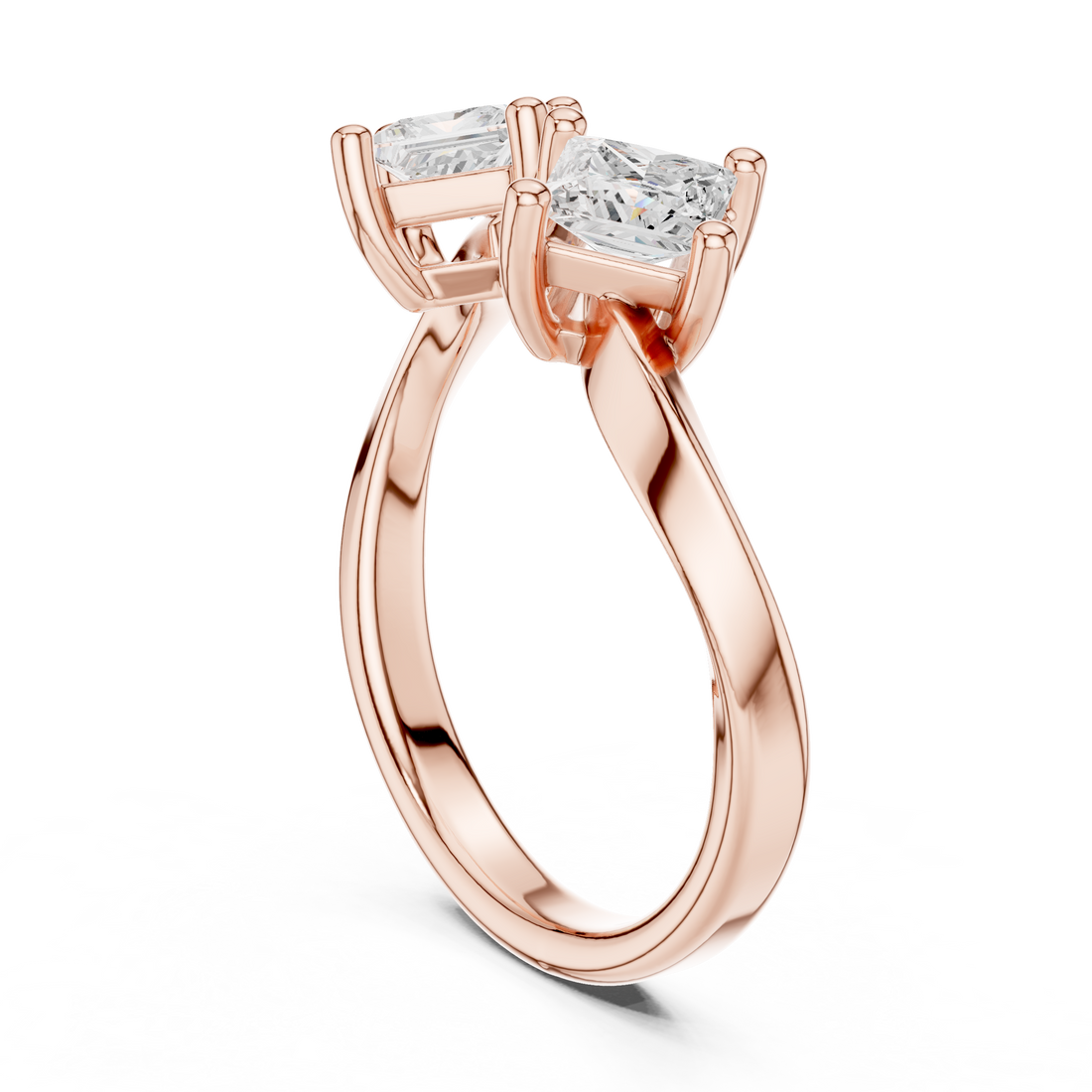 DDLR-489 - Bypass Princess Ring - White Gold