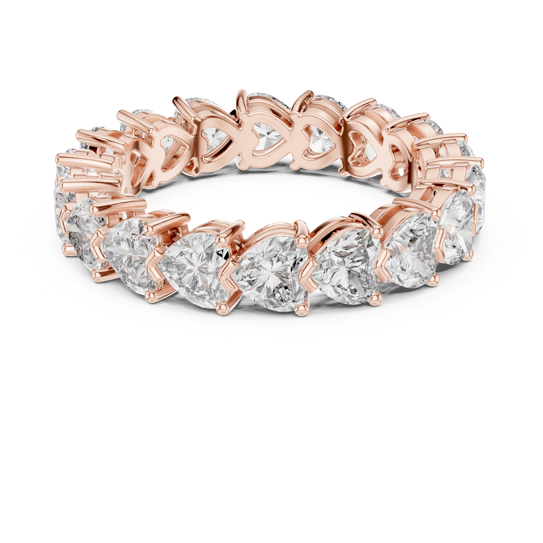 Eternity Ring - Heart | DDLR-226 - Rose Gold