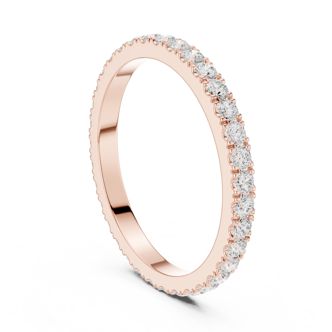 DDLR-1115 - Eternity Round Ring - White Gold