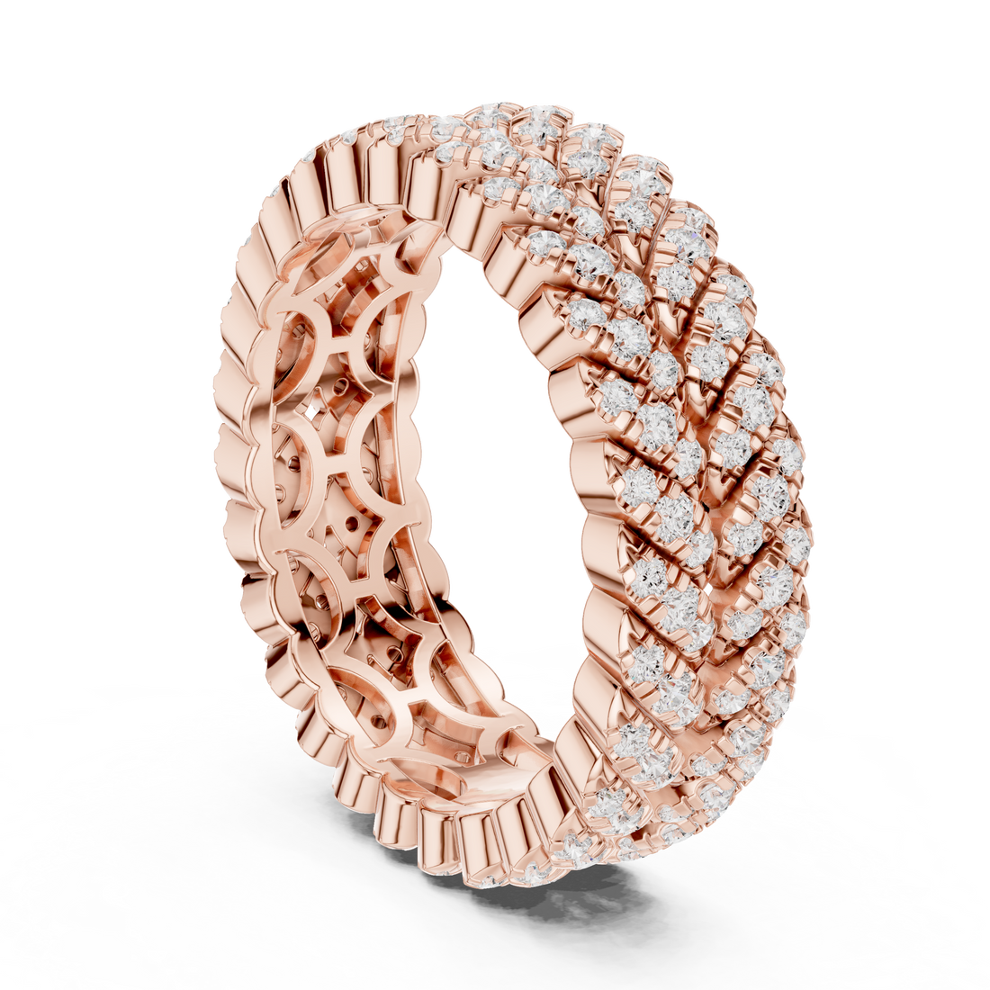 DDLR-315 - Eternity Round Ring - White Gold