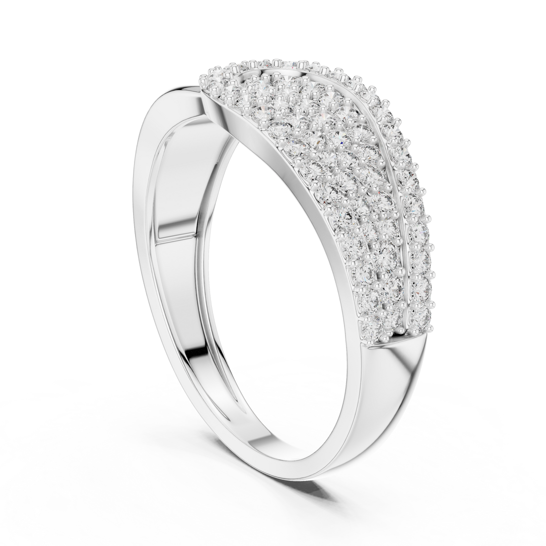 LR-01 (5) - Fashion Unknown Ring - White Gold
