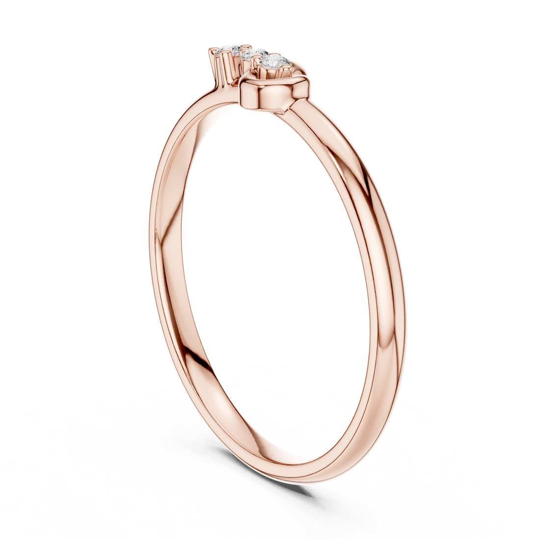 1 (384) - Fashion Round Ring - White Gold