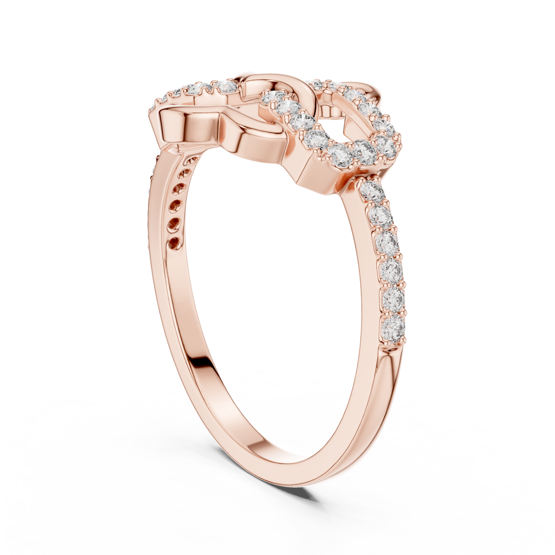 LR-01 (67) - Fashion None Ring - White Gold