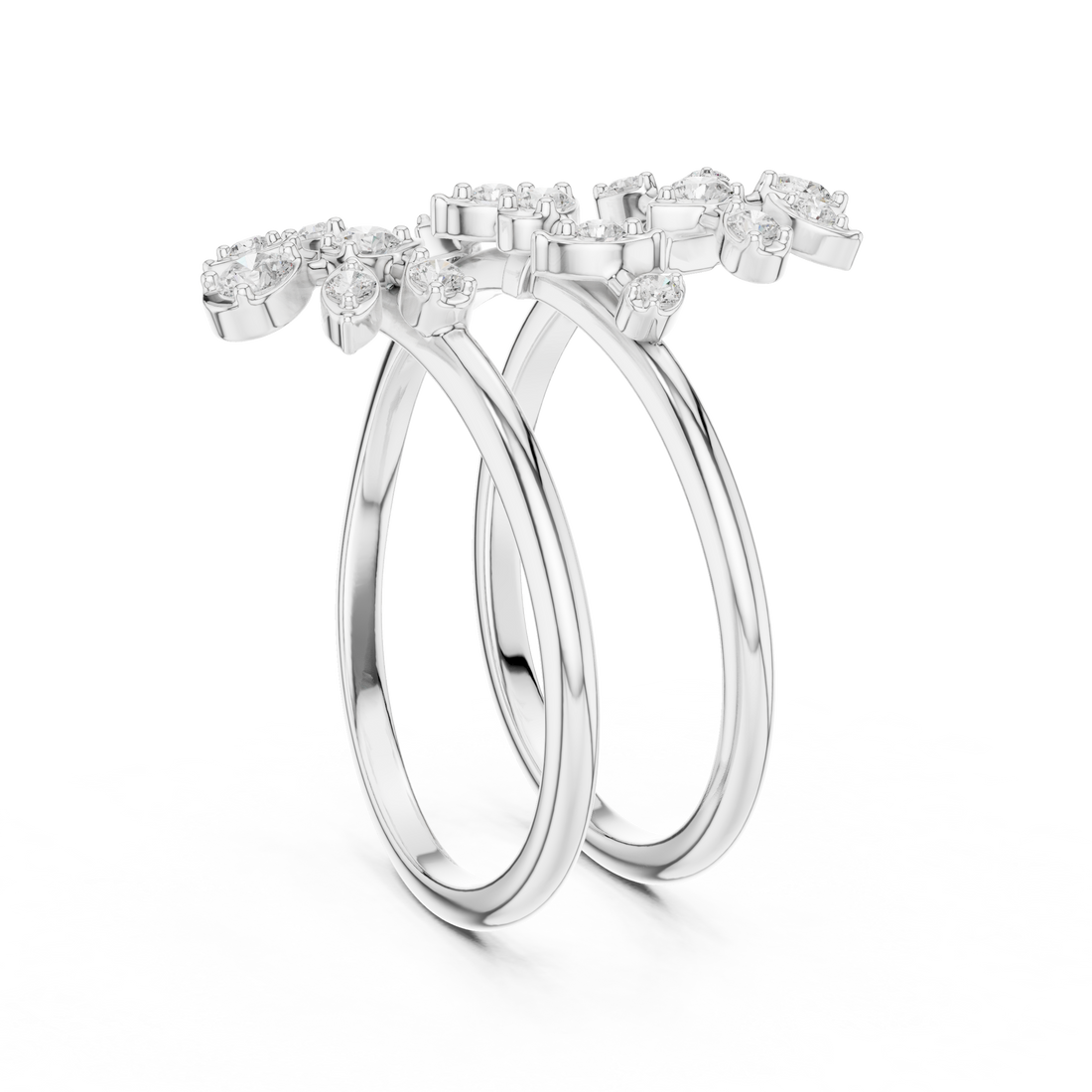 SBWR(60) - Fashion Round Ring - White Gold