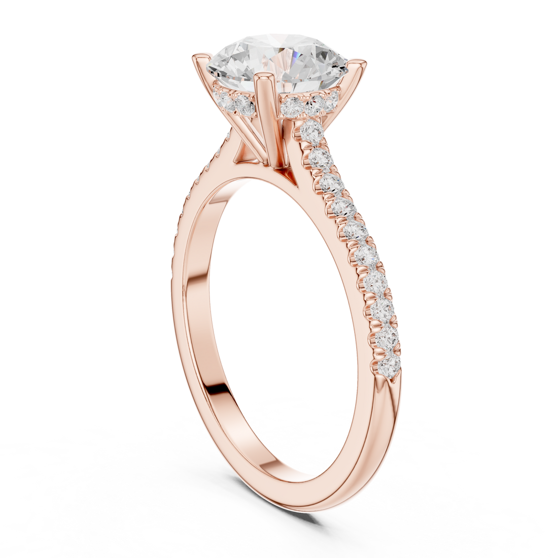 DDLR-169 - R00845-RD - Solitaire Round Ring - White Gold