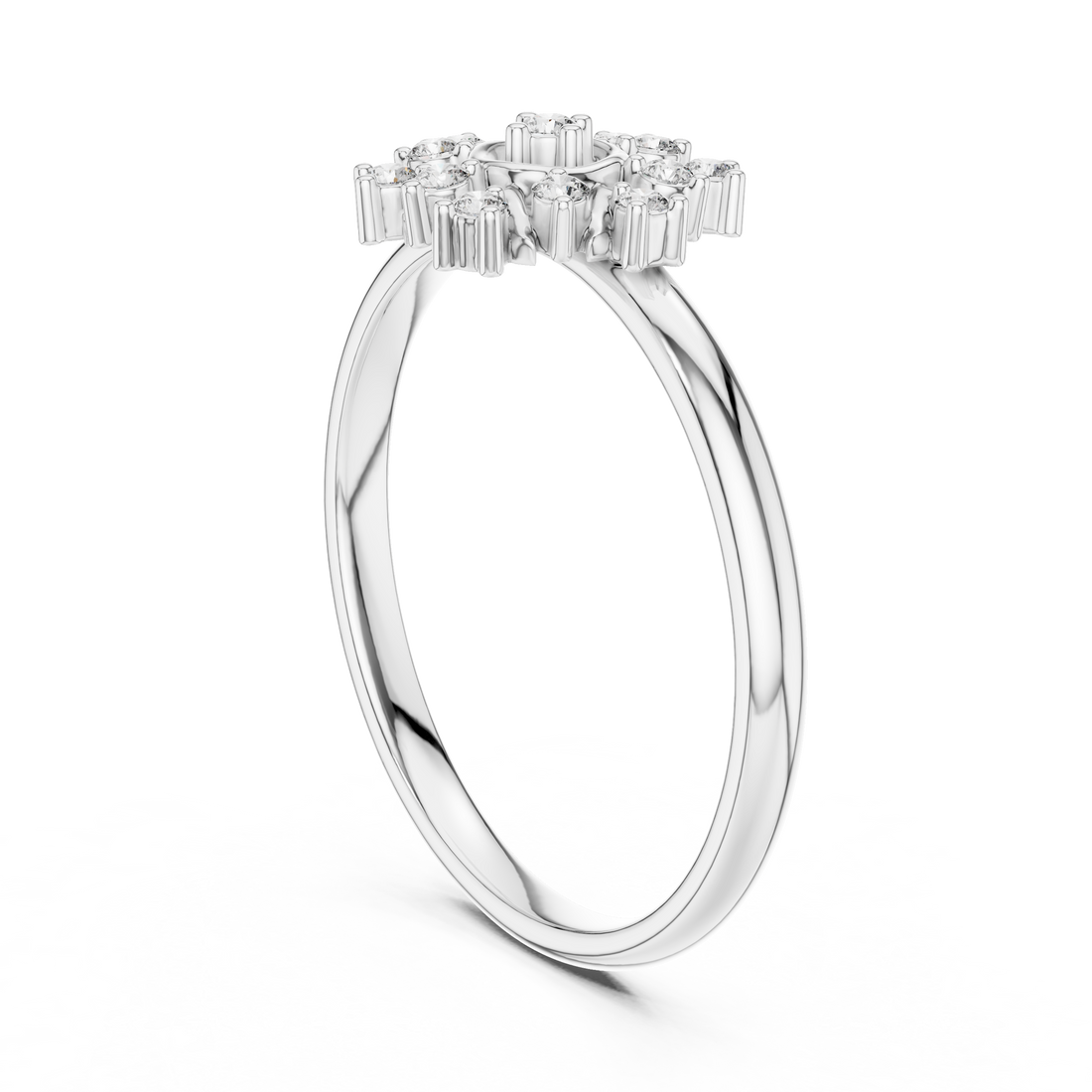 1 (409) - Fashion None Ring - White Gold