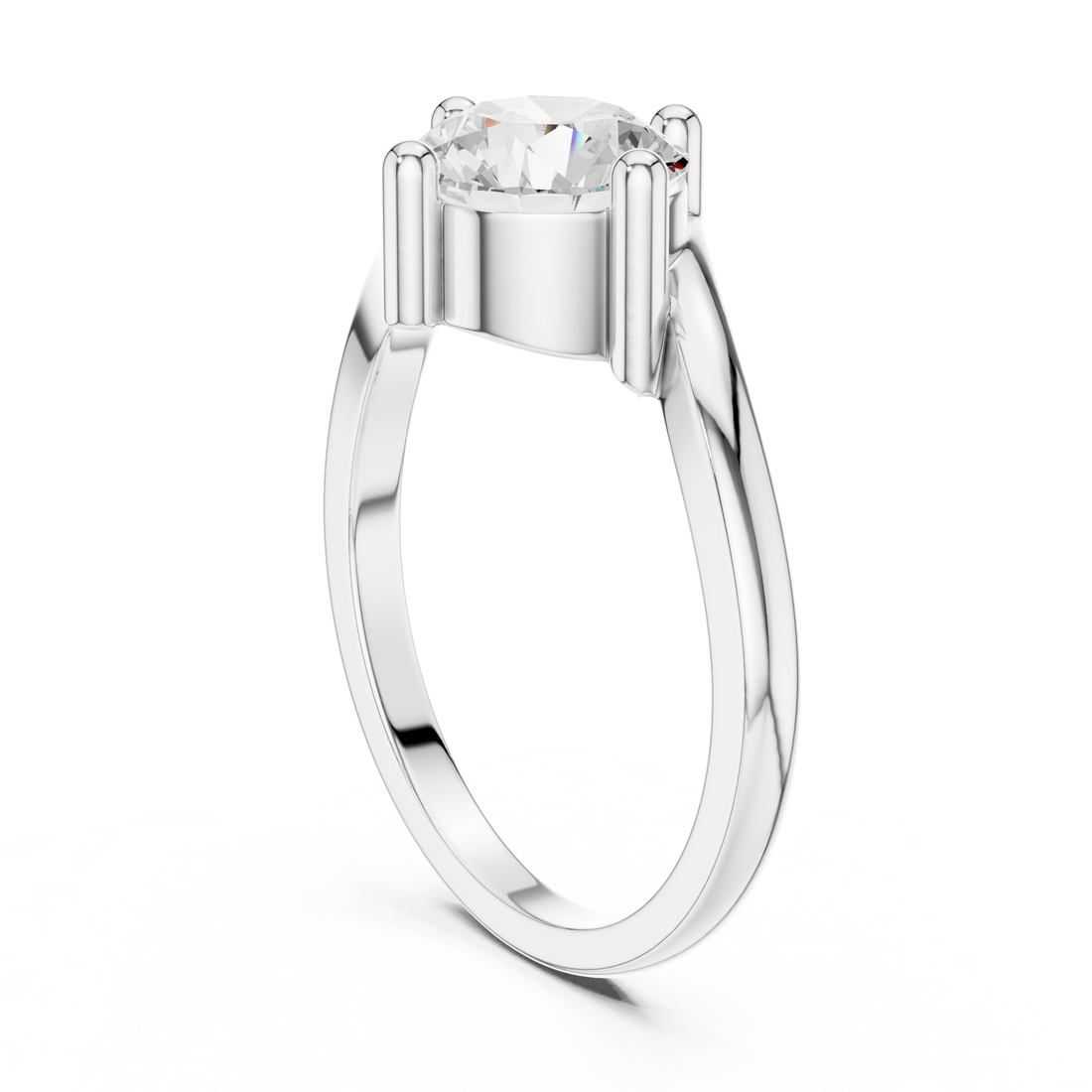 Fashion Ring - Round | DDLR-804 - White Gold