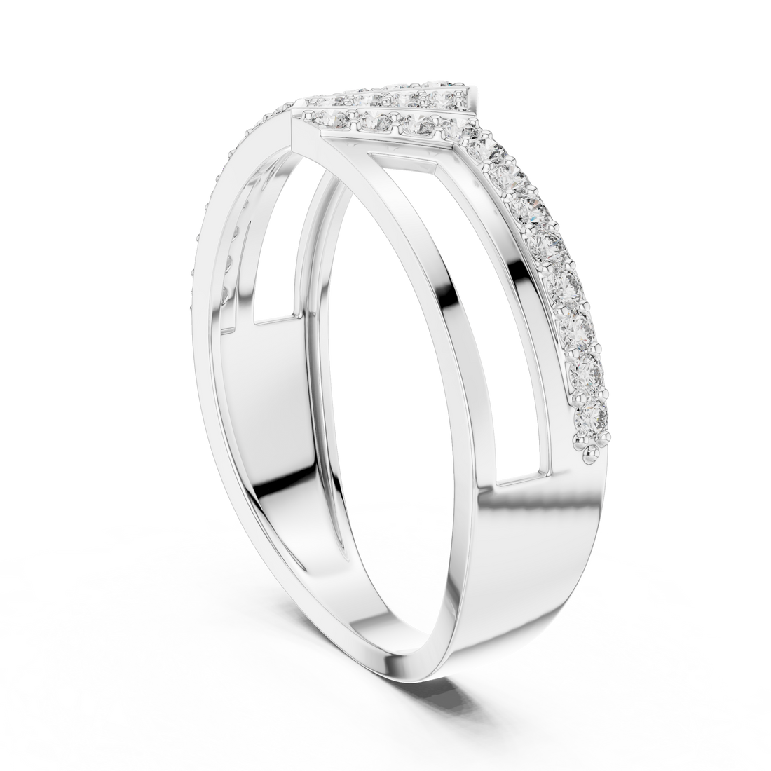 LR-01 (21) - Fashion Unknown Ring - White Gold