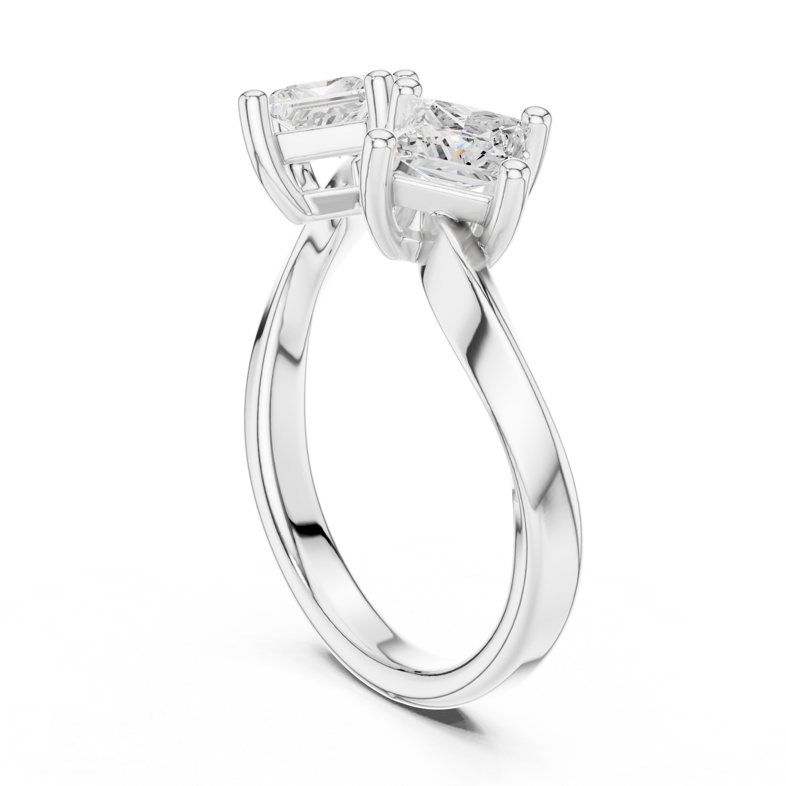 DDLR-489 - Bypass Princess Ring - White Gold
