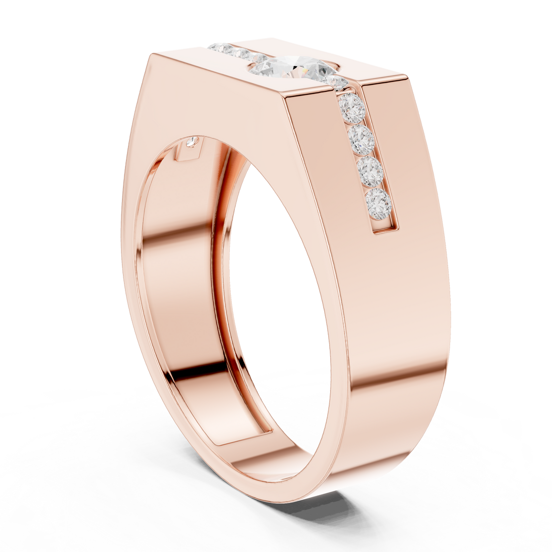 DDLR-390 - Solitaire Round Ring - White Gold