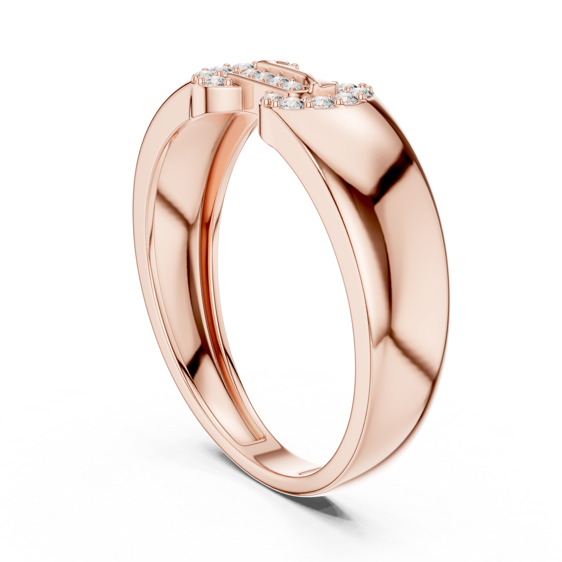 LR-01 (33) - Fashion None Ring - White Gold
