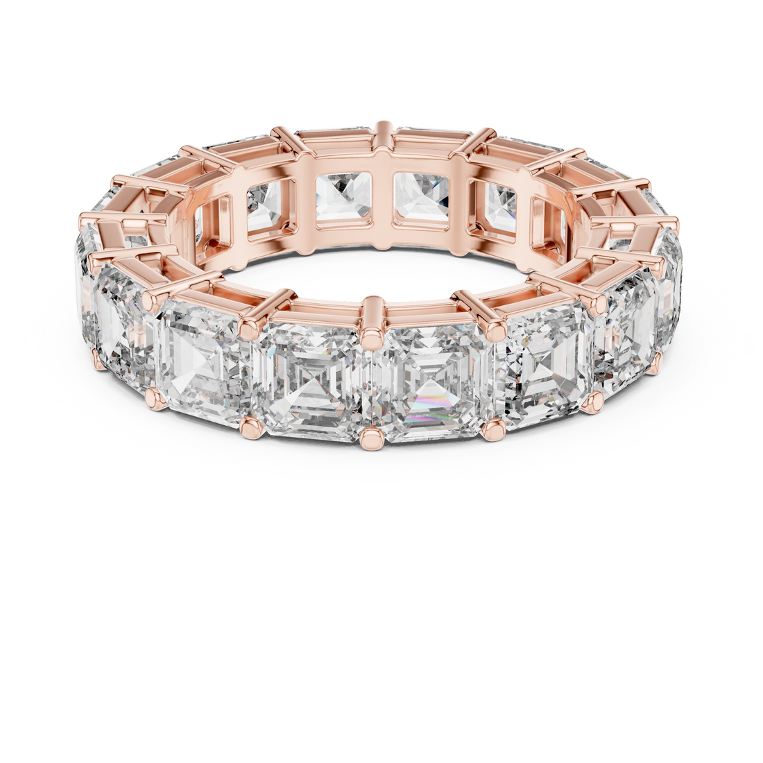 Eternity Ring - Emerald | DDLR-209 - Rose Gold