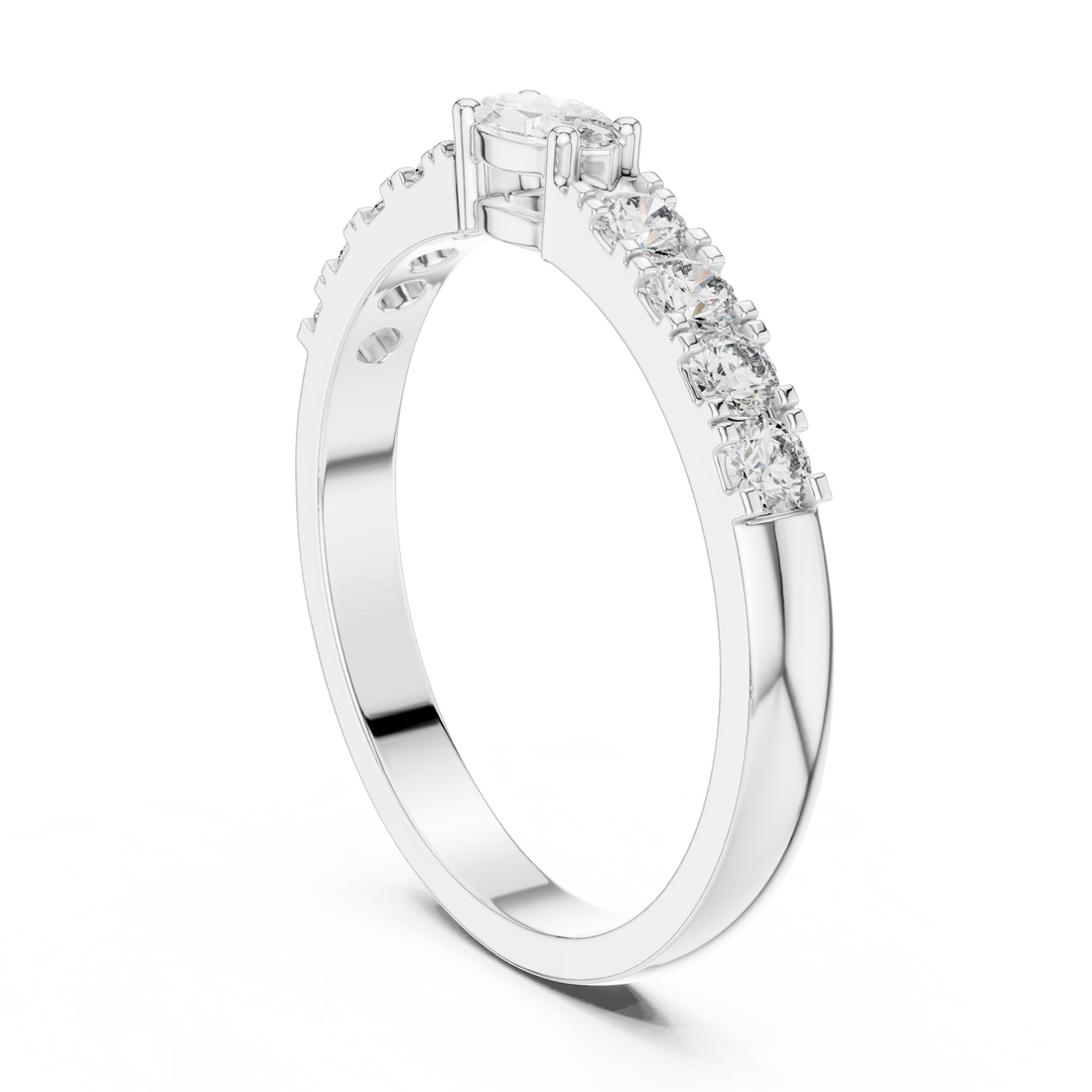 HLR-110 - Eternity Marquise Ring - White Gold