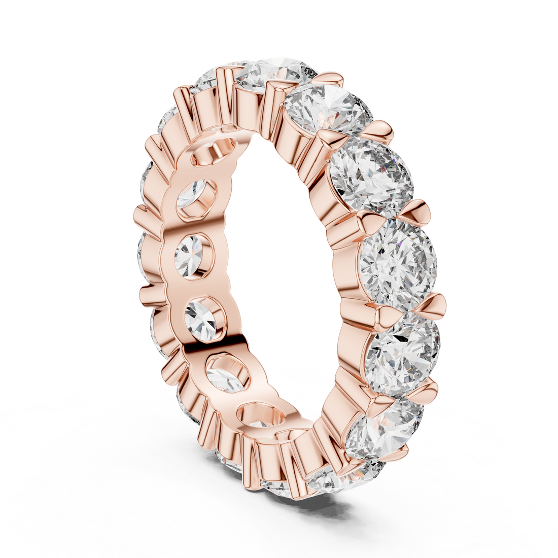 LR-0040 - Eternity Round Ring - White Gold
