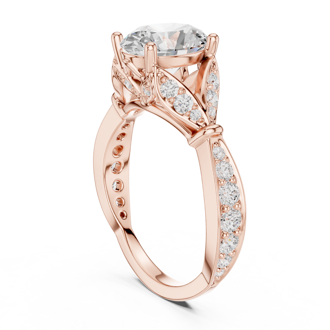 SBWR(23) - Fashion Oval Ring - White Gold