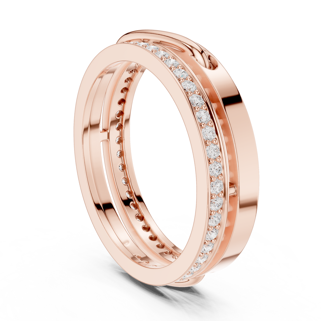 R27 - Fashion None Ring - White Gold