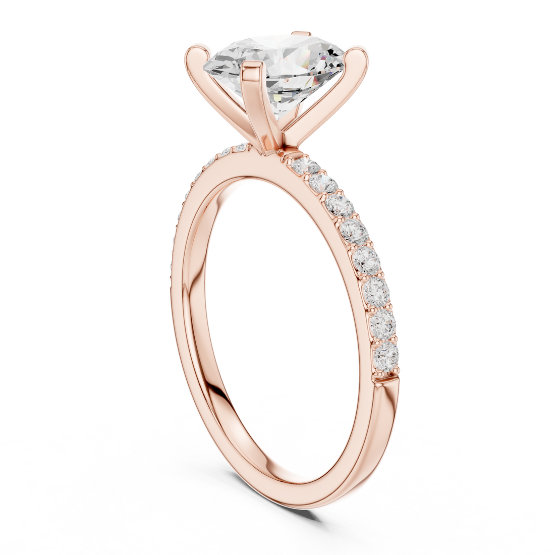 DDLR-888 - Solitaire Oval Ring - White Gold