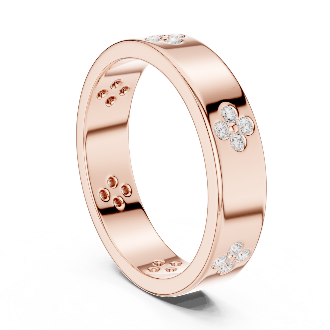 SBWR(70) - Fashion Round Ring - Rose Gold