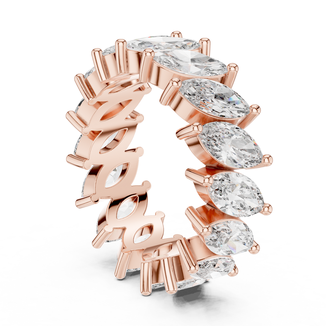 DDLR-247 - Eternity Marquise Ring - White Gold