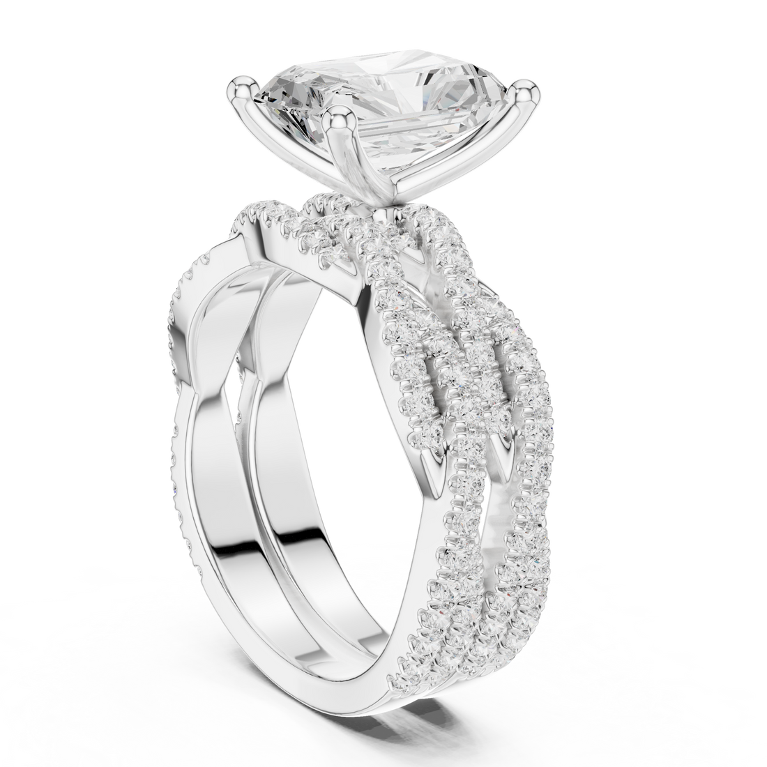 Fashion Ring - Radiant | DDLR-300-RA - White Gold