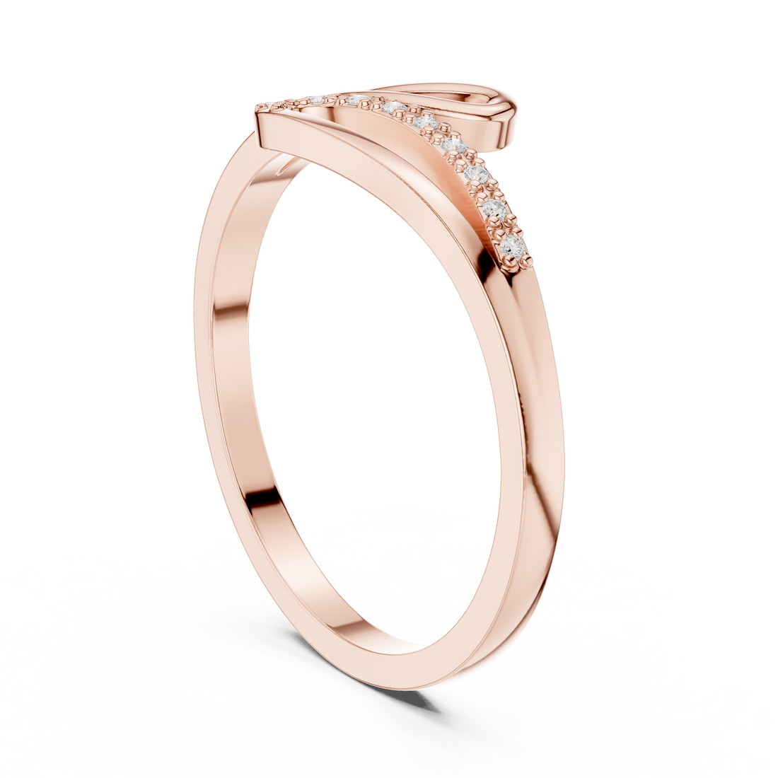 DDLR-476 - Bypass None Ring - White Gold