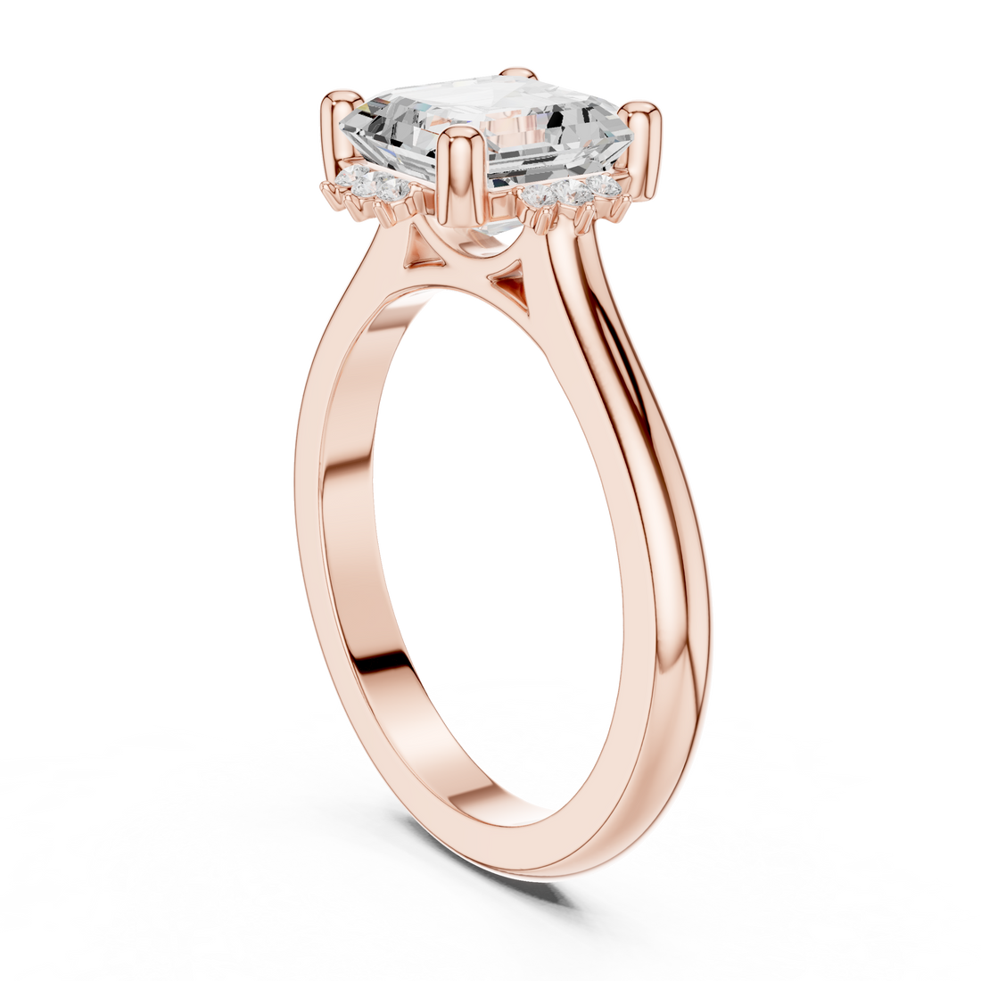 123 AC - Solitaire Asscher Ring - White Gold