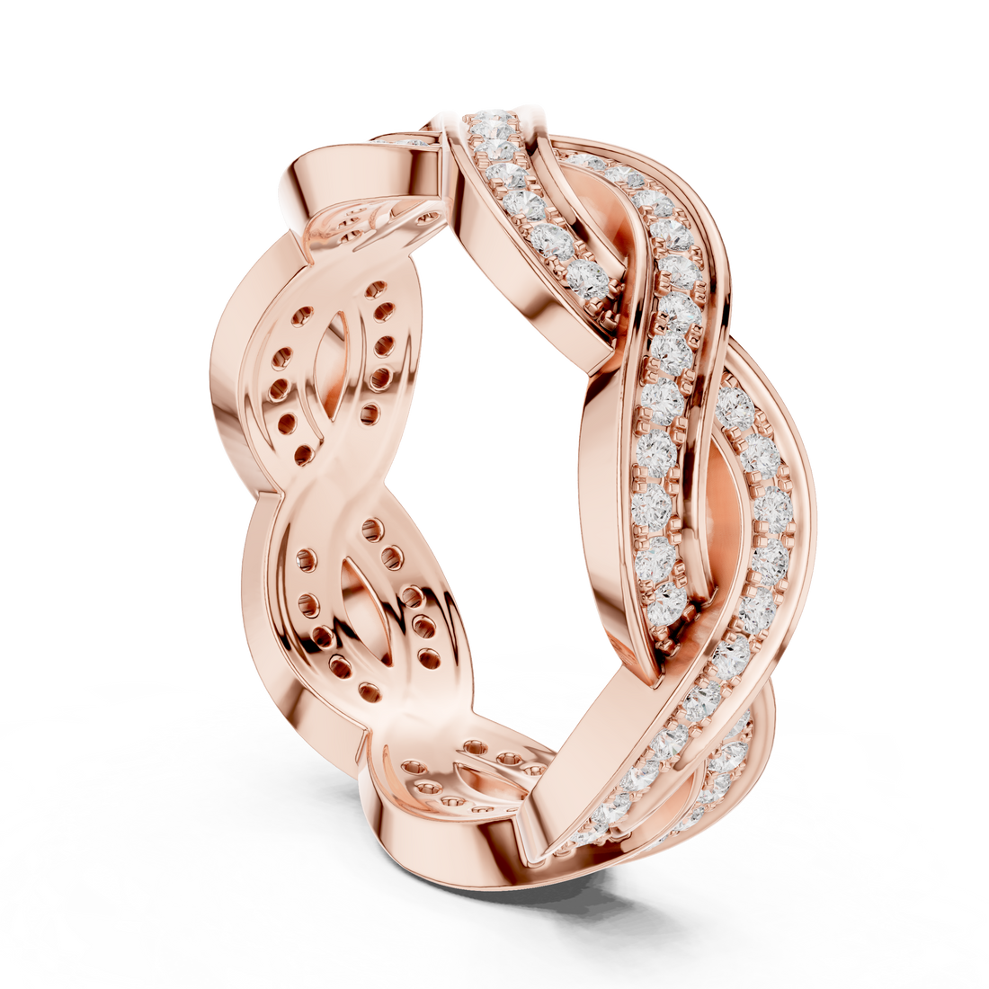 DDLR-465 - Eternity Round Ring - White Gold