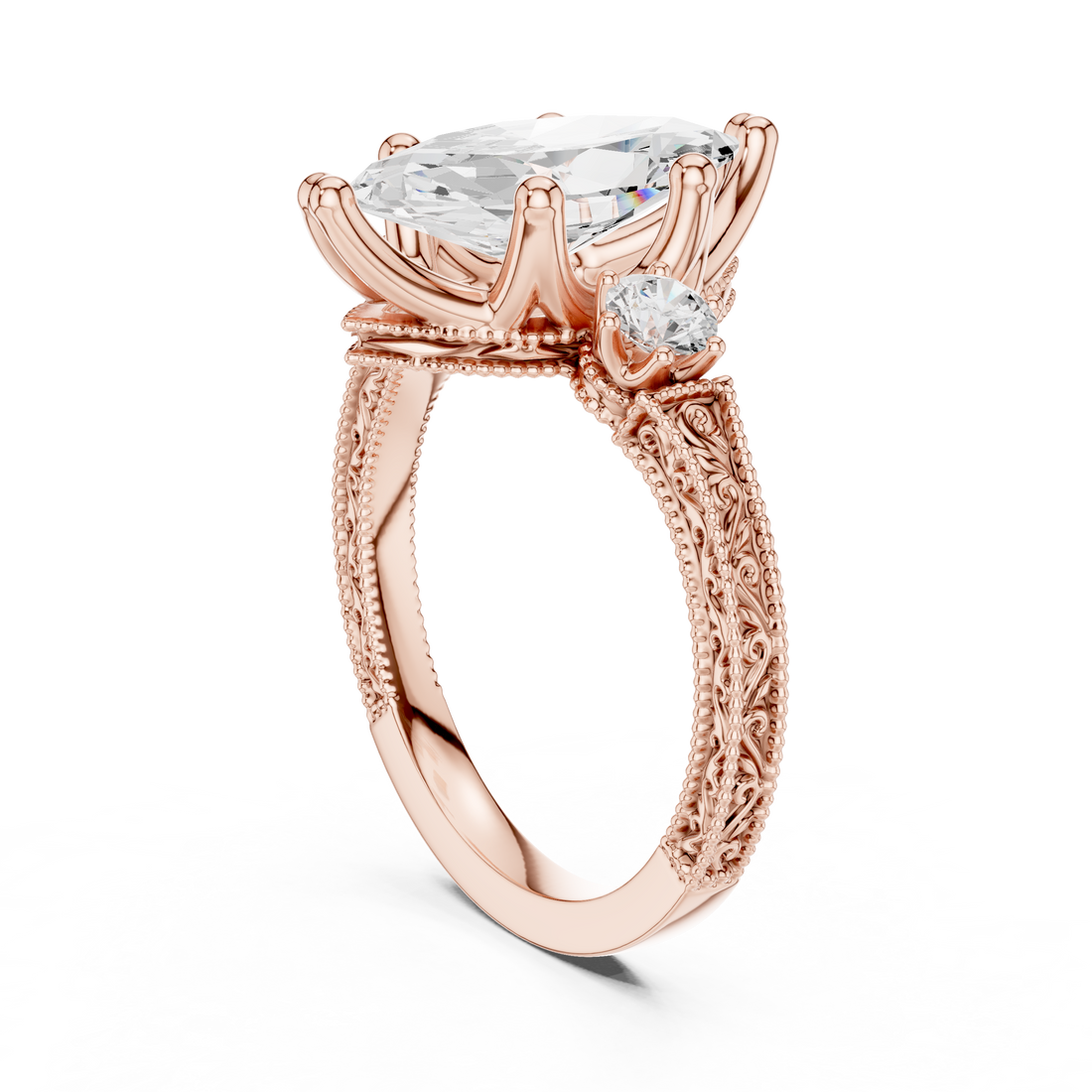 Fashion Ring - Marquise | DDLR-282-MQ - White Gold