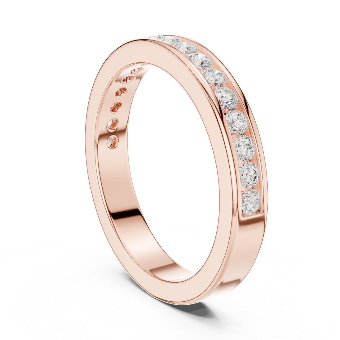DDLR-437 - Eternity Round Ring - White Gold