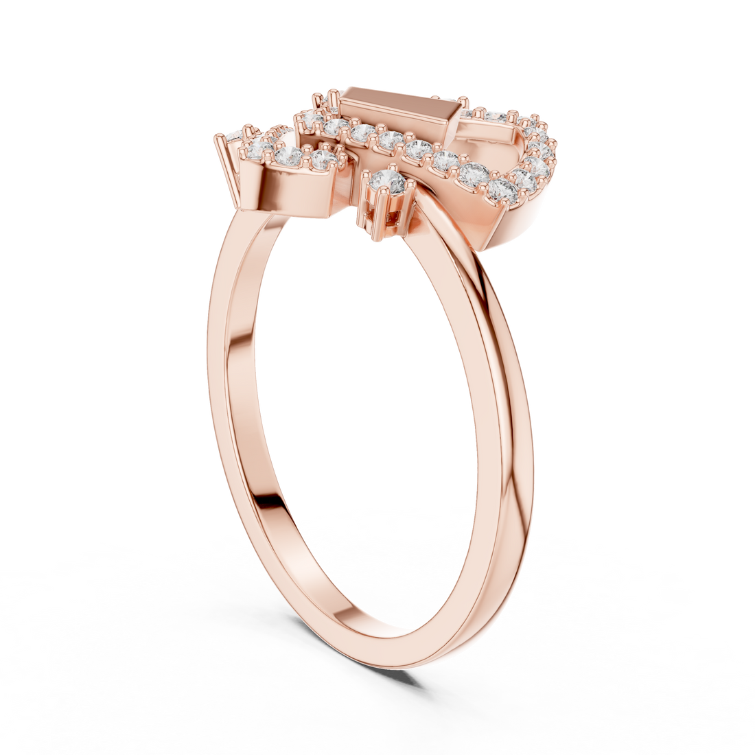 LR-01 (63) - Fashion Unknown Ring - White Gold