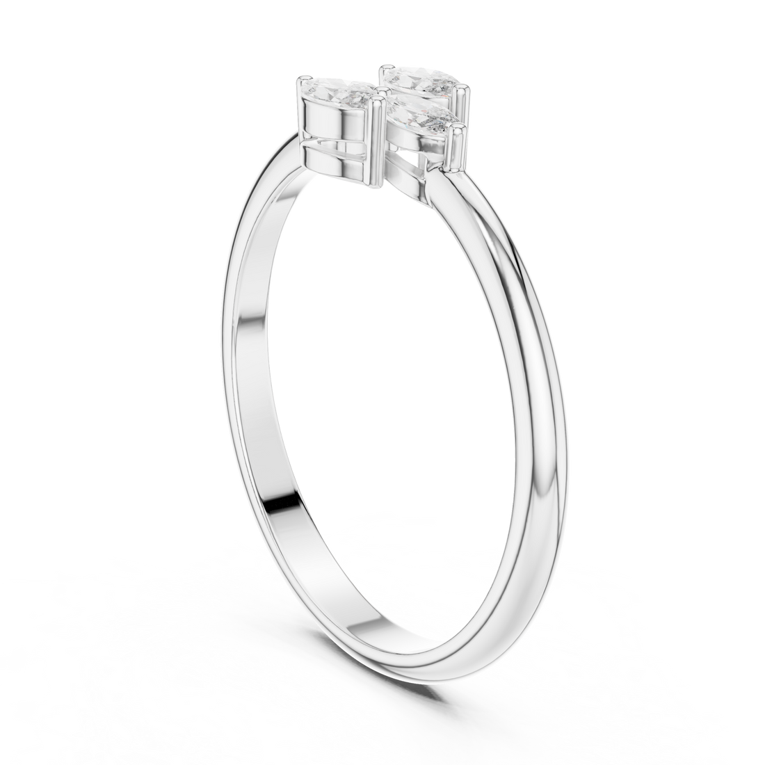 HLR-108 - Fashion Marquise Ring - White Gold