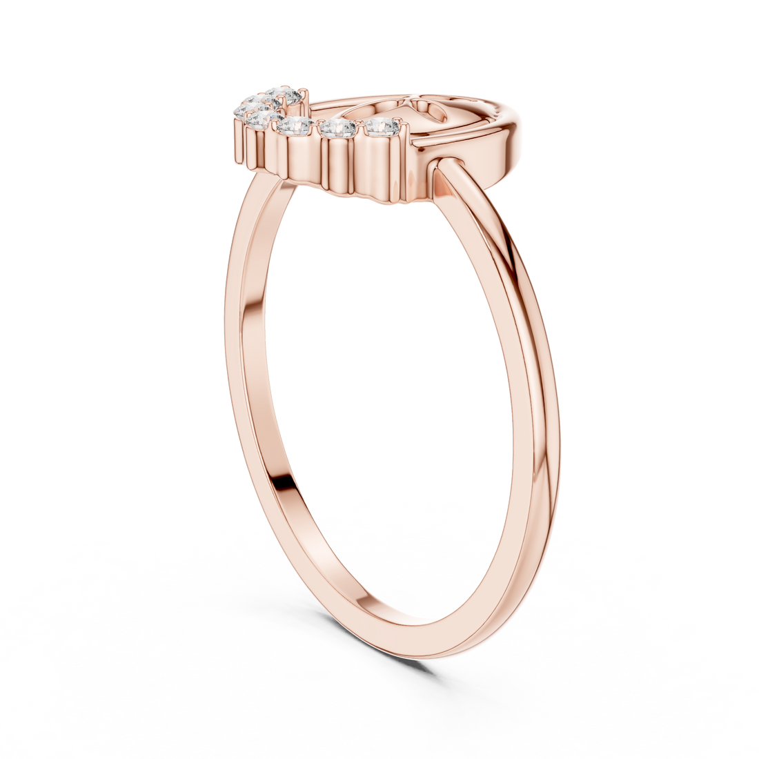 DR-6221 - Fashion None Ring - White Gold