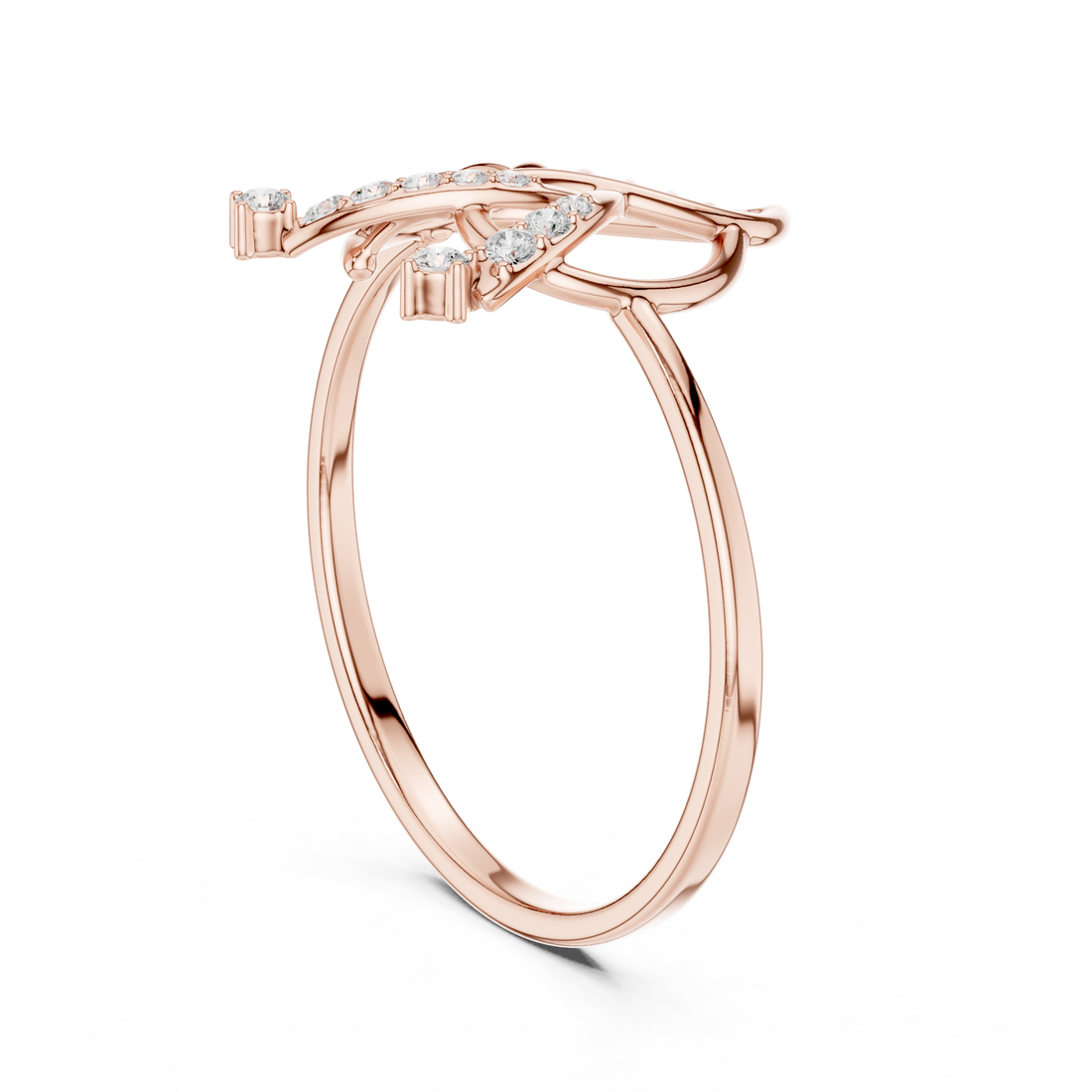 1 (117) - Fashion None Ring - White Gold