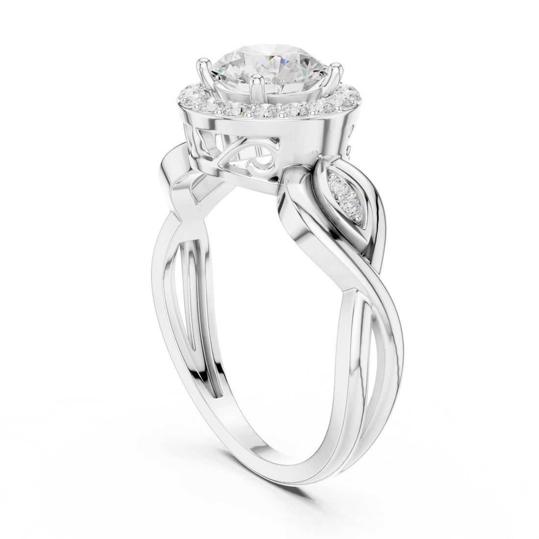 Fashion Ring - Round | DDLR-821 - White Gold