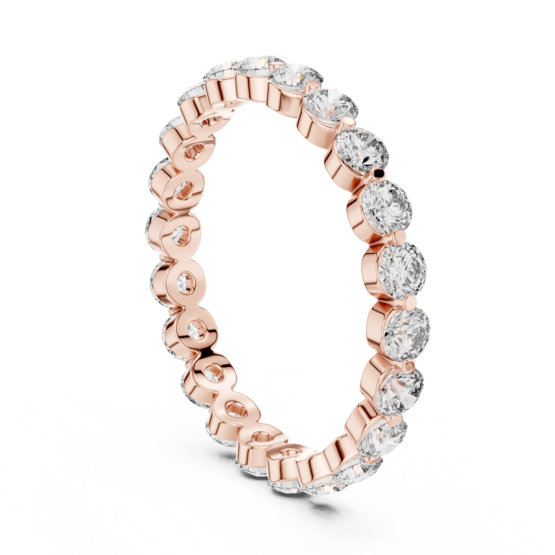 DDLR-214 - Eternity Round Ring - White Gold